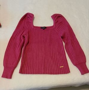 Marc New York Puff Long Sleeve Sweater Top Size Medium